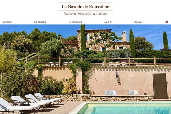 Site Internet la Bastide de Roussillon